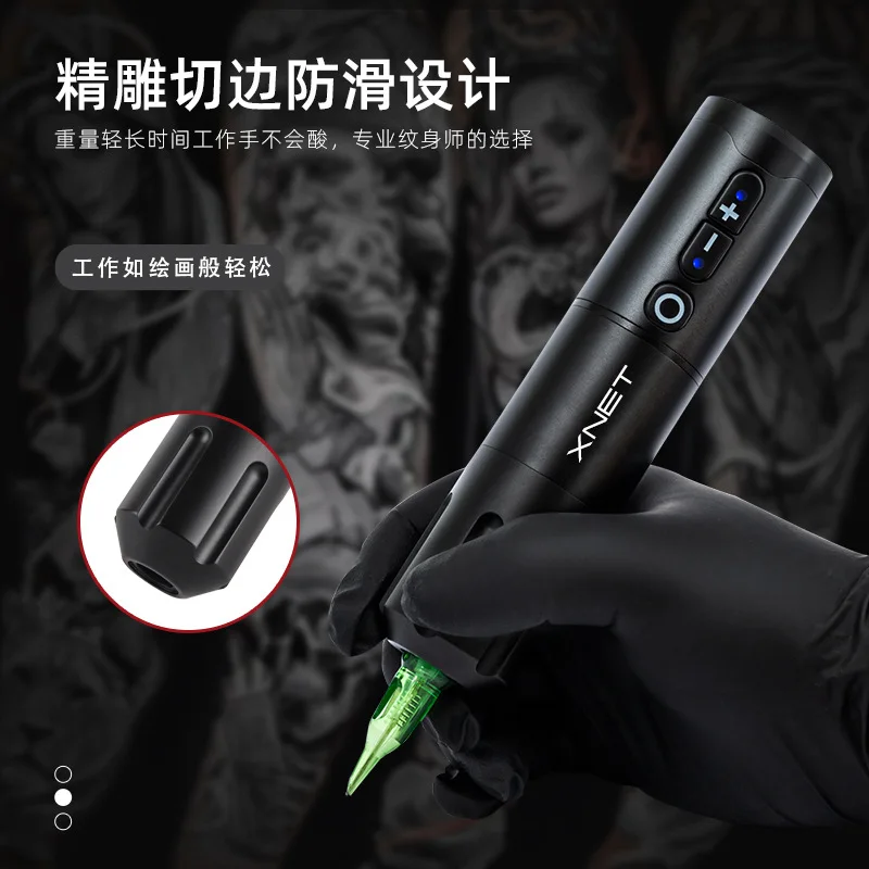 Elite Wireless Tattoo Machine Fast Charging Portable 1600 MA Dual Battery Lithium Battery Tattoo Pen