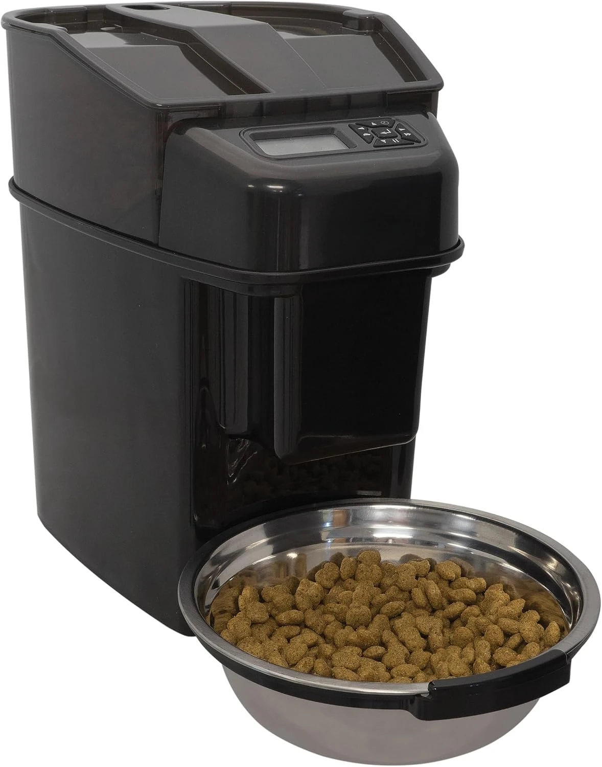24 Cup Large Capacity Timed Auto Pet Feeder, Program Portion Control Fits Dry Semi-Moist Food for Cats Dogs Multi Pet Home