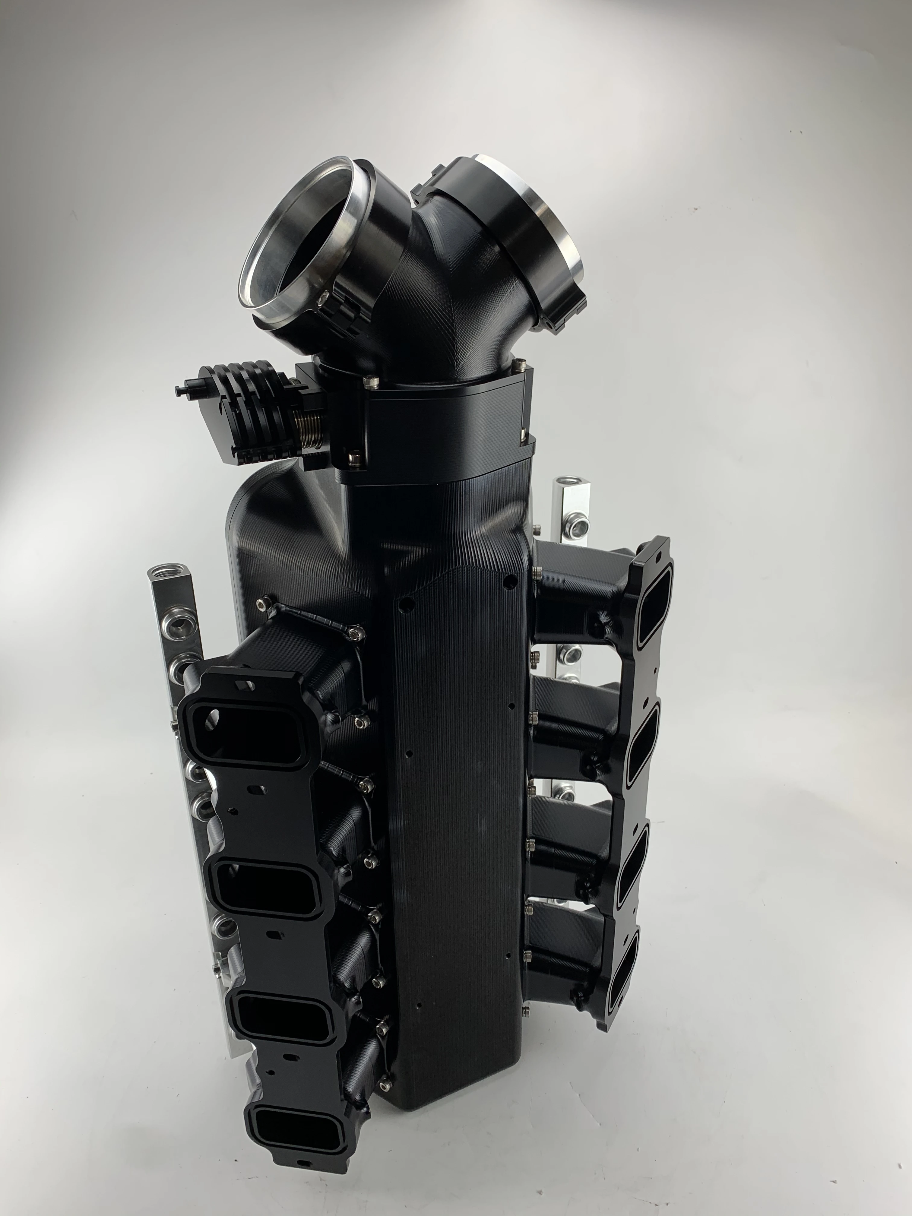 مخصص LS3 CNC الألومنيوم البليت مشعب السحب حالة جديدة قطع غيار السيارات #2