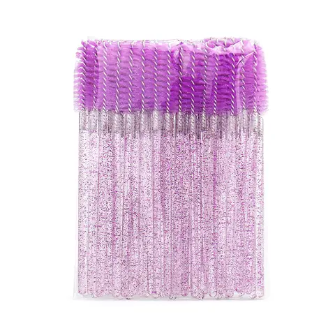 Wholesale 50PCS Disposable Eyelash Brushes Lashes Extension Eyebrow Brush Mascara Wands Applicator Makeup Tool