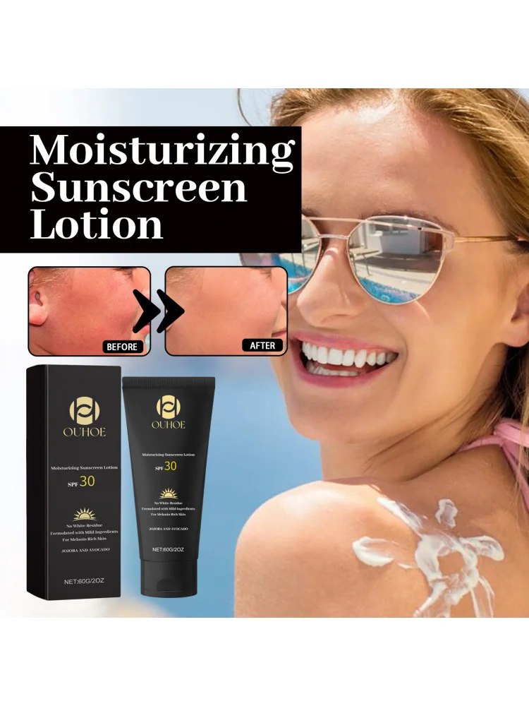 Crème hydratante - Défense d'exposition solaire d'isolation UV, nourrissante, rafraîchissante, non grasse, protection de la peau