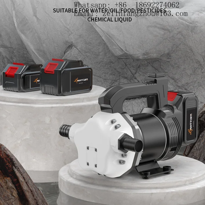 500W Lithium Ion Diaphragm Pump High Pressure Self Priming 40L Min OEM Industrial Automotive Edible Liquid Transfer Pro