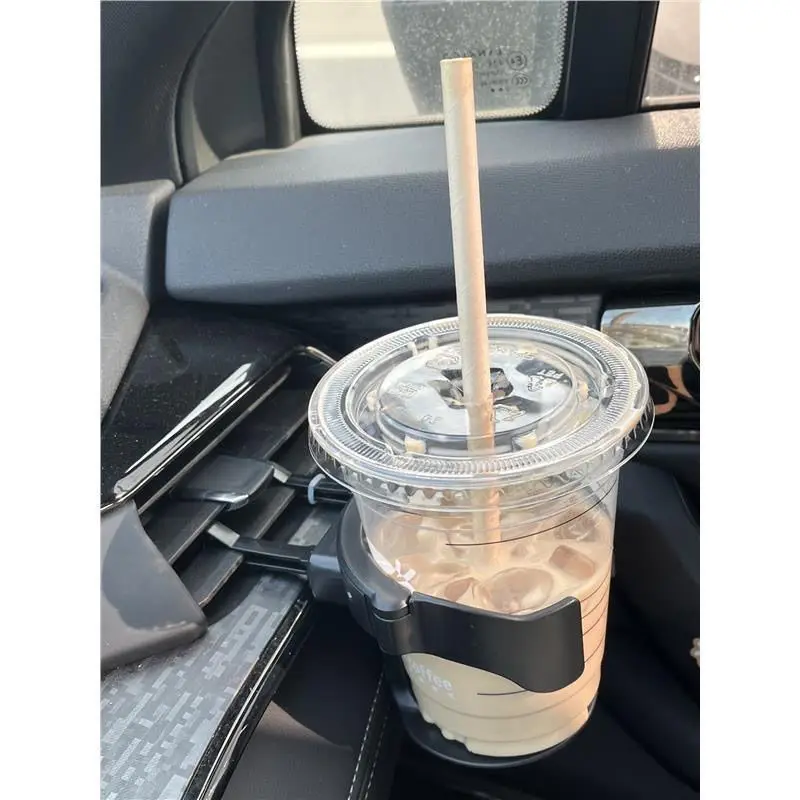 Summer iced beverage milk tea water cup holder cup tea rack car ashtray air conditioning air outlet fixed beverage stand