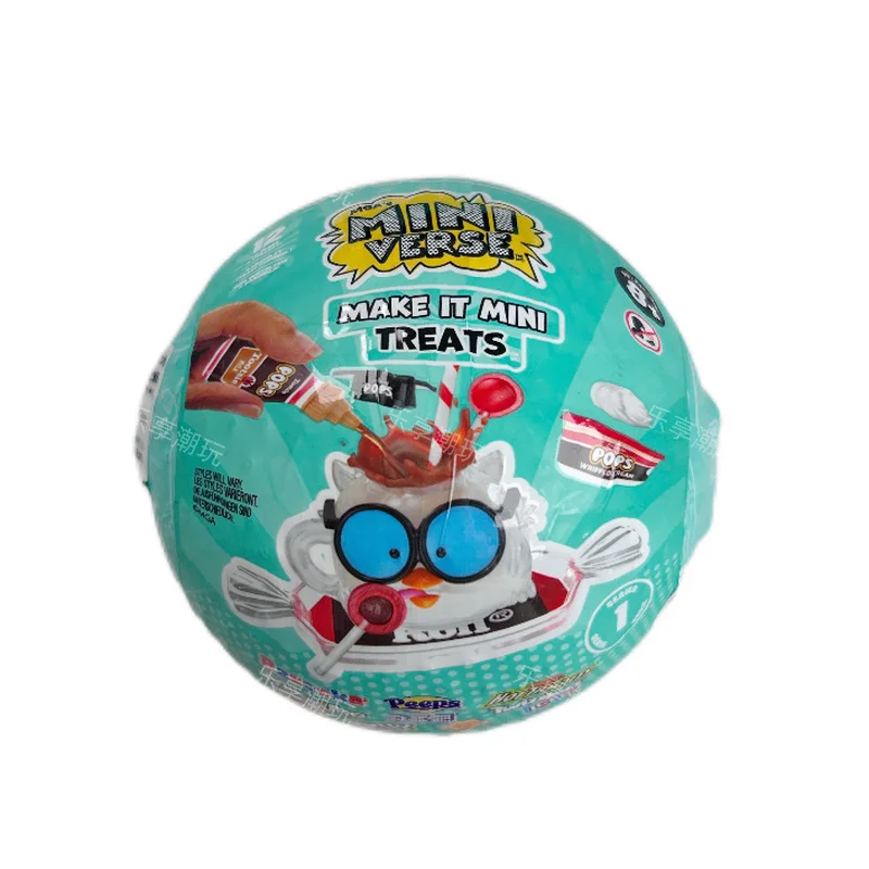 미니버스 미니 스낵볼 DIY 브랜드 스낵 장난감 블라인드 박스 MGA 미니어처 푸드 플레이 블라인드 볼 서프라이즈 남녀 공용 선물 재고 있음