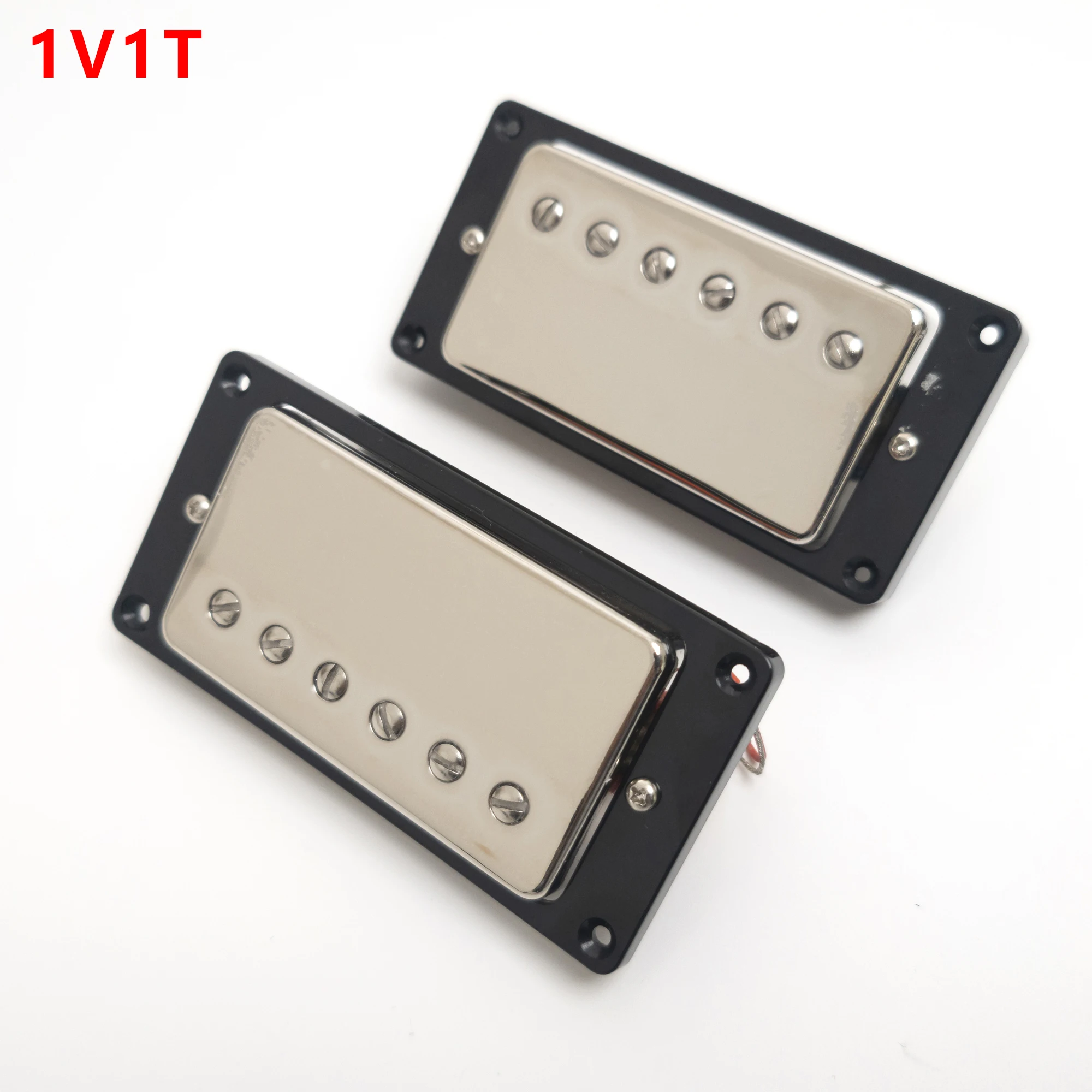 Gitaar Humbucker Pickup Brug Hals Pickup Set 2 Dirigent Met 1V1T Kabelboom Voor Lp Gitaar Vervangende Onderdelen