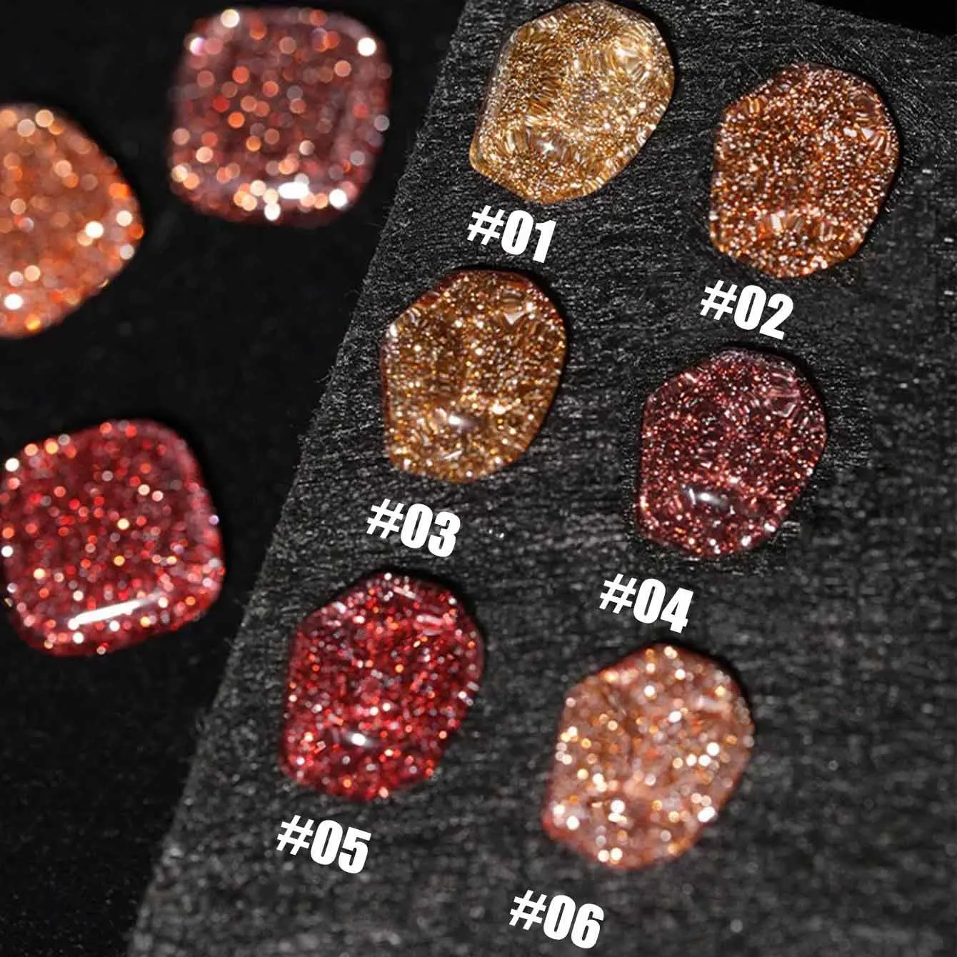 12ML Autunno Unghie Flash Maillard Disco Diamante Rotto Glitter Gel Smalto per Natale Halloween Nail Art Salon e Home