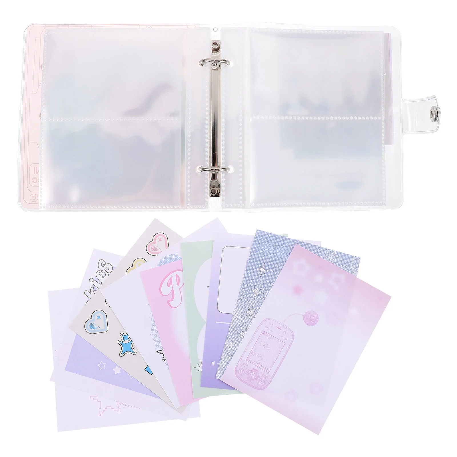 

Photo Storage Album Pink PVC Mini Scrapbook For Family Photos Travel Graduation Wedding Albums Picture Collection