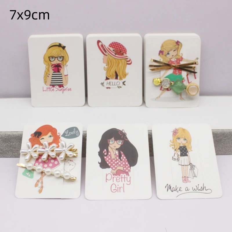 100pcs 5.1x6.3/6x9/7x9/5x7/5x5/5x4cm Mixed Earring Necklace Cards