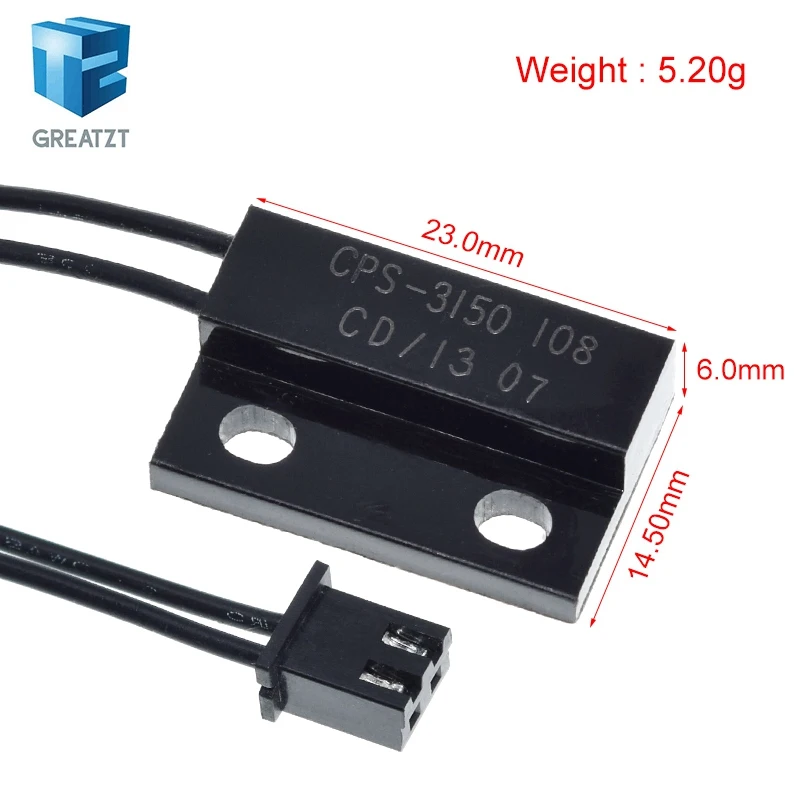 GREATZT 1/2/5PCS  Normally Open Proximity Magnetic Sensor Reed Switch Magnet Switch PS-3150 Perfect