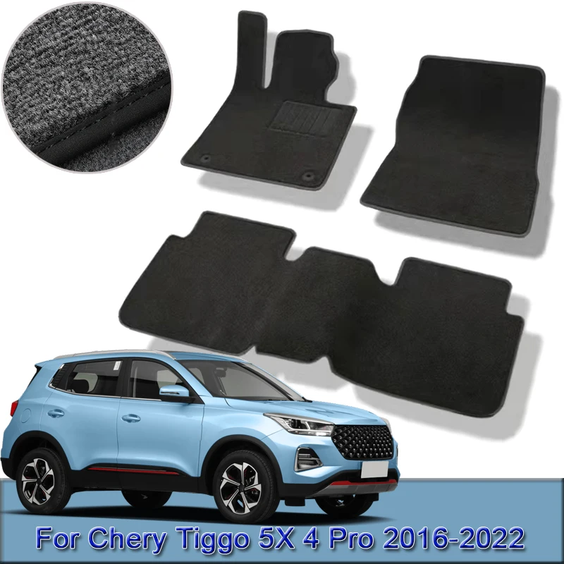 

Custom Car Floor Mats Fit For Chery Tiggo 5X 4 Pro 2016-2023 Waterproof Non-Slip Floor Mats Interior Carpets Rugs Foot Pads