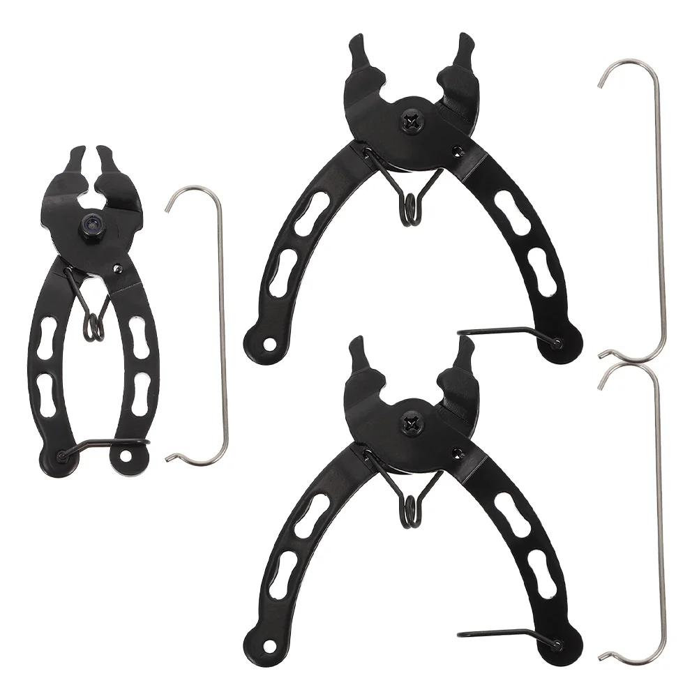 3 set Mini Bicycle Chain Tool Set Black Quick Link Plier For Fast Installation Removal Universal Chain Breaker Repair Kit