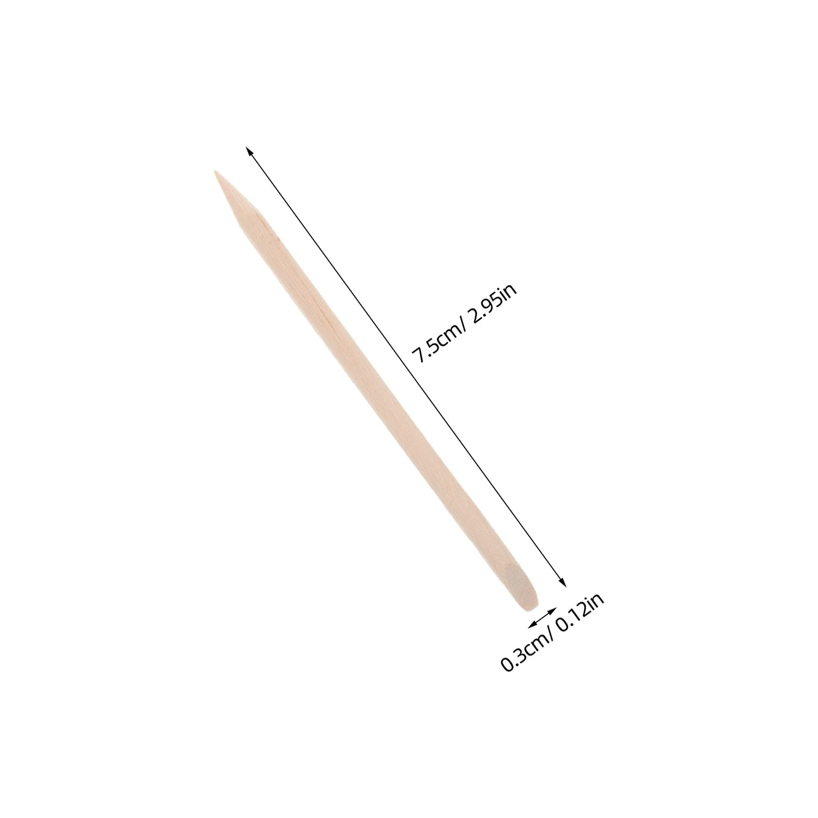 200Pcs Wooden Cuticle Pusher Sticks 7.5cm Nail Art Grooming Tools Manicure Pedicure Nail Cuticle Cleaner Polish Pusher Remover