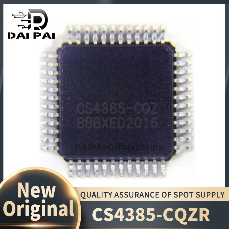 (5 Pçs/lote) 100% Novo Original CS4385-CQZR CS4385-CQZ CS4385 LQFP48 Modo Conversor Chipset
