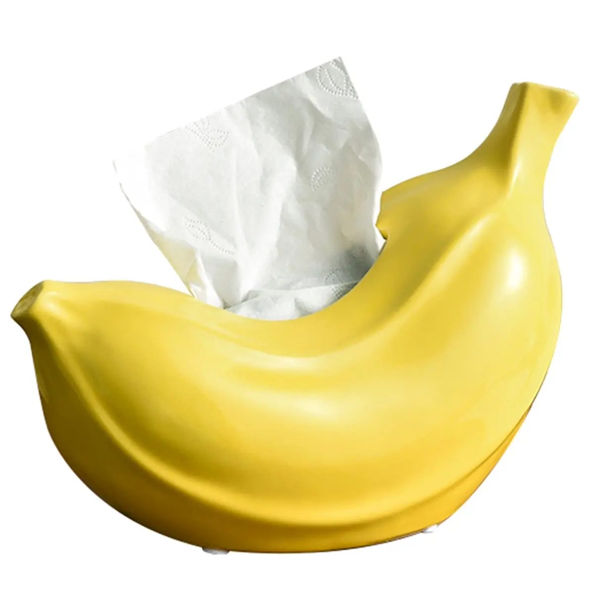 2026 Trend  Banana Tissue Box Storage Household Living Room Coffee Table Dining Table Bedroom Ceramic Decoration Paper Box