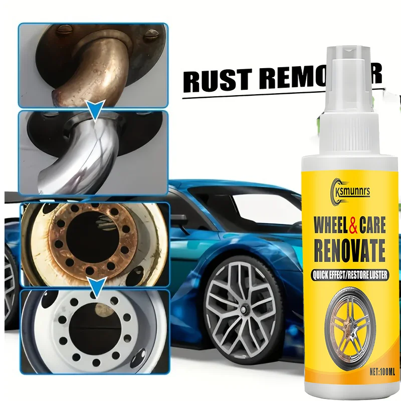 ksmunnrs Removedor de óxido de alta resistencia y spray para pulir metales: convertidor de óxido de acción rápida, protección antioxidante, para automóviles, camiones
