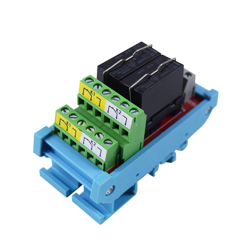 2 Channels 2NO 2NC  Dual Group Relay Module   5A /24V DPDT Relays  for Filling Machine