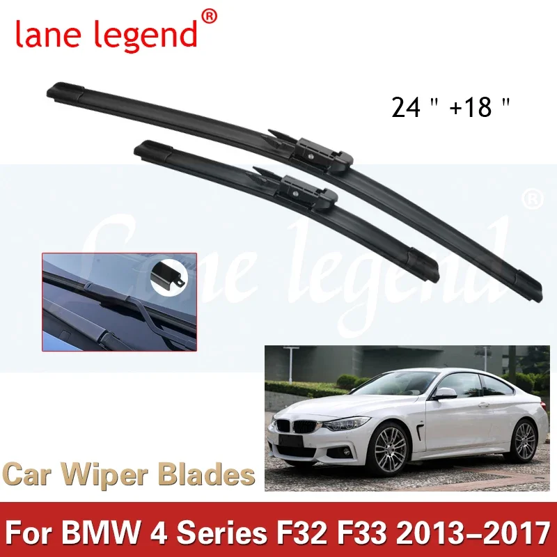 

Car Wiper For BMW 4 Series F32 F33 F36 F80 2013-2017 Front Wiper Blades Soft Rubber Windscreen Wipers Auto Windshield