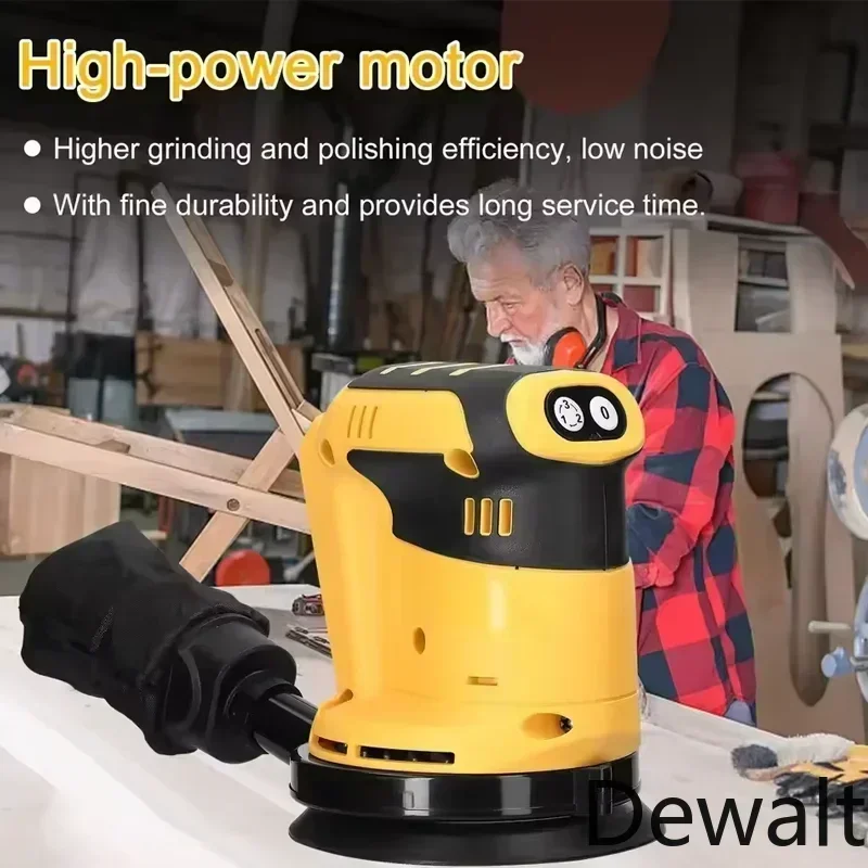 

Dewalt 110000RPM Brushless Cordless Orbital Sander Grinder Wood Metal Waxing Polishing Grinding Machine for Dewalt 20V Battery
