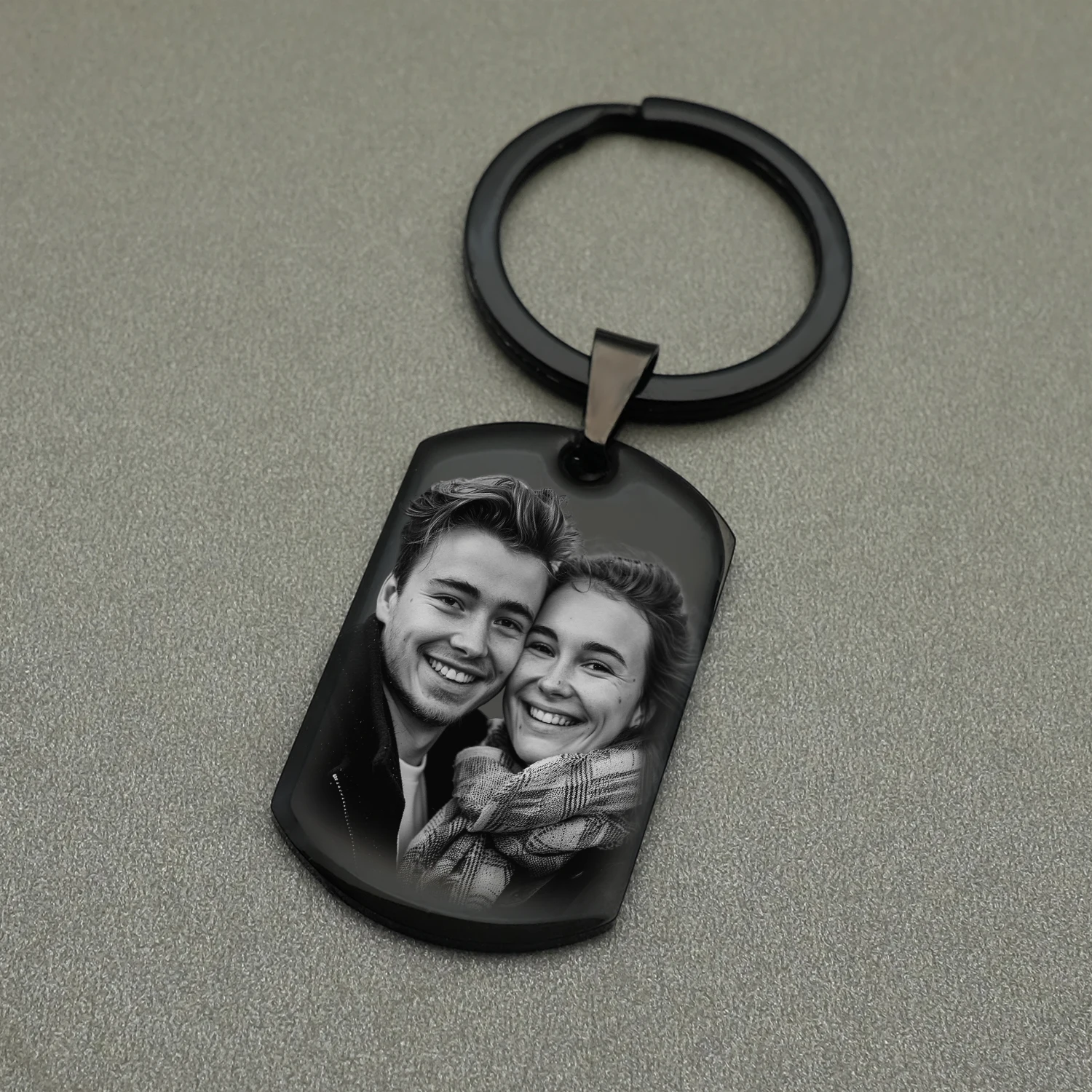 맞춤형 사진 키체인, 커스텀 사진 커플 키체인, 기념 선물, 남녀공용 키체인