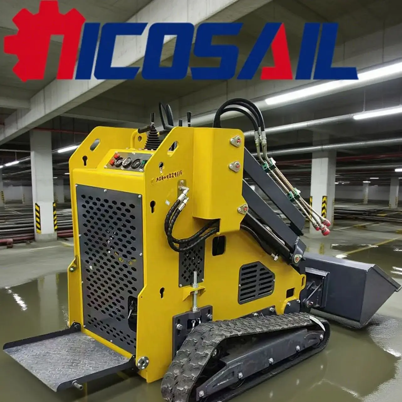 

The cheapest EPA approved steering skid loader with high operation track type small hot selling 430 machine