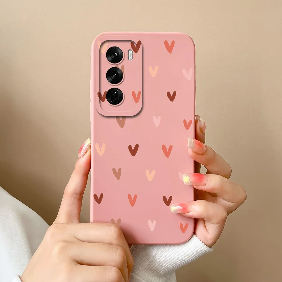 For OPPO Reno12 Pro 5G Case Lovely Dinosaur Liquid Silicone Soft Cases Shockproof Phone Cover For OPPO Reno 12 12Pro Fundas Capa