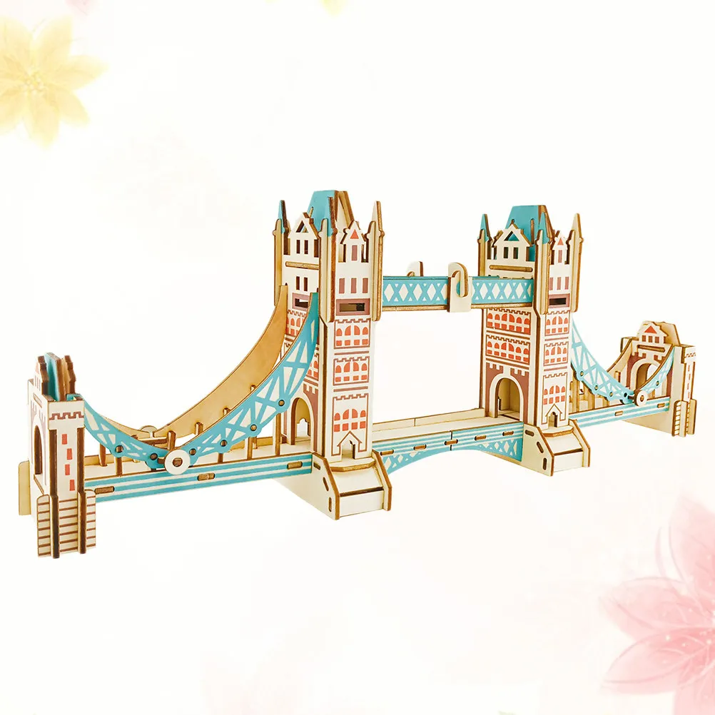 

3D деревянный пазл-конструктор «Лондонский Тауэрский мост» для самостоятельной сборки, развивающий творческие способности и воображение, подарок для детей