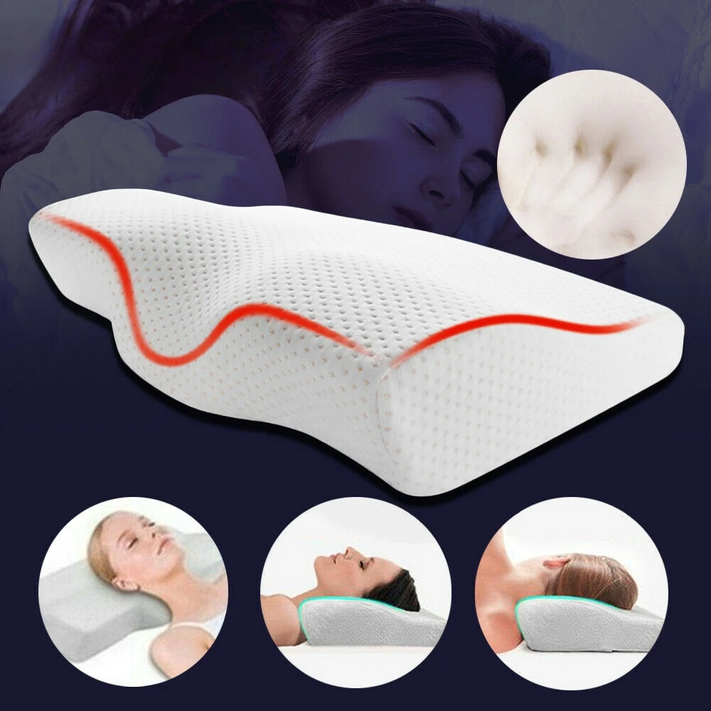 Oreiller cervical en mousse à mémoire de forme, 1 pièce, oreiller orthopédique ergonomique pour les douleurs cervicales, oreillers de soutien profilés, oreiller pour le cou