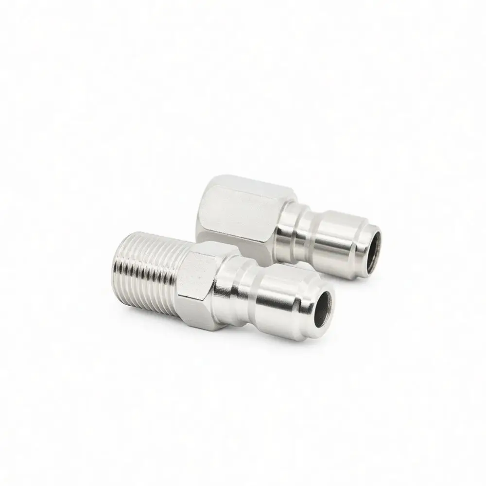 High Pressure Washer Hose Fitting Stainless Steel 3 8 Quick Release Connector M22 M14 Thread For Car Wash Water Applicator Part