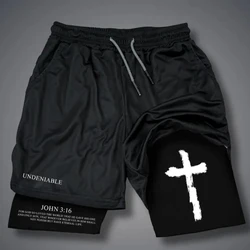 Pantaloncini da uomo John Cross Performance Fitness Summer Quick-drying 2 in 1 Y2K pantaloncini da palestra Running Sports Athletics pantaloni corti maschili