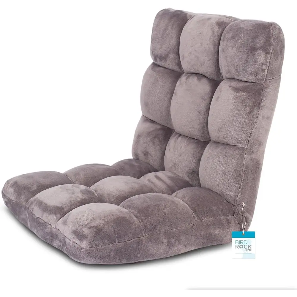 Adjustable Memory Foam Chair for Gaming, Reading, and Meditation - Comfortable and Durable - Suitable for Kids and Teens - Grey