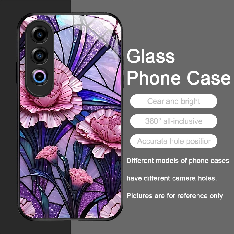 الفاخرة مابل ليف الرخام نمط الزجاج المقسى جراب هاتف ل Oneplus 13 R 12 11 10 9 Nord CE4 3 2 Lite ACE2 ACE3 Pro غطاء