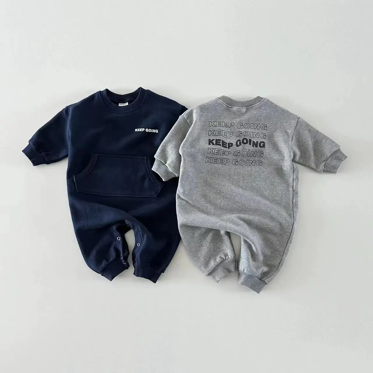 

2025 Autumn New Baby Fashion Letter Print Jumpsuit Long Sleeve Newborn Toddler Casual Romper Infant Boy Girl Cotton Clothes