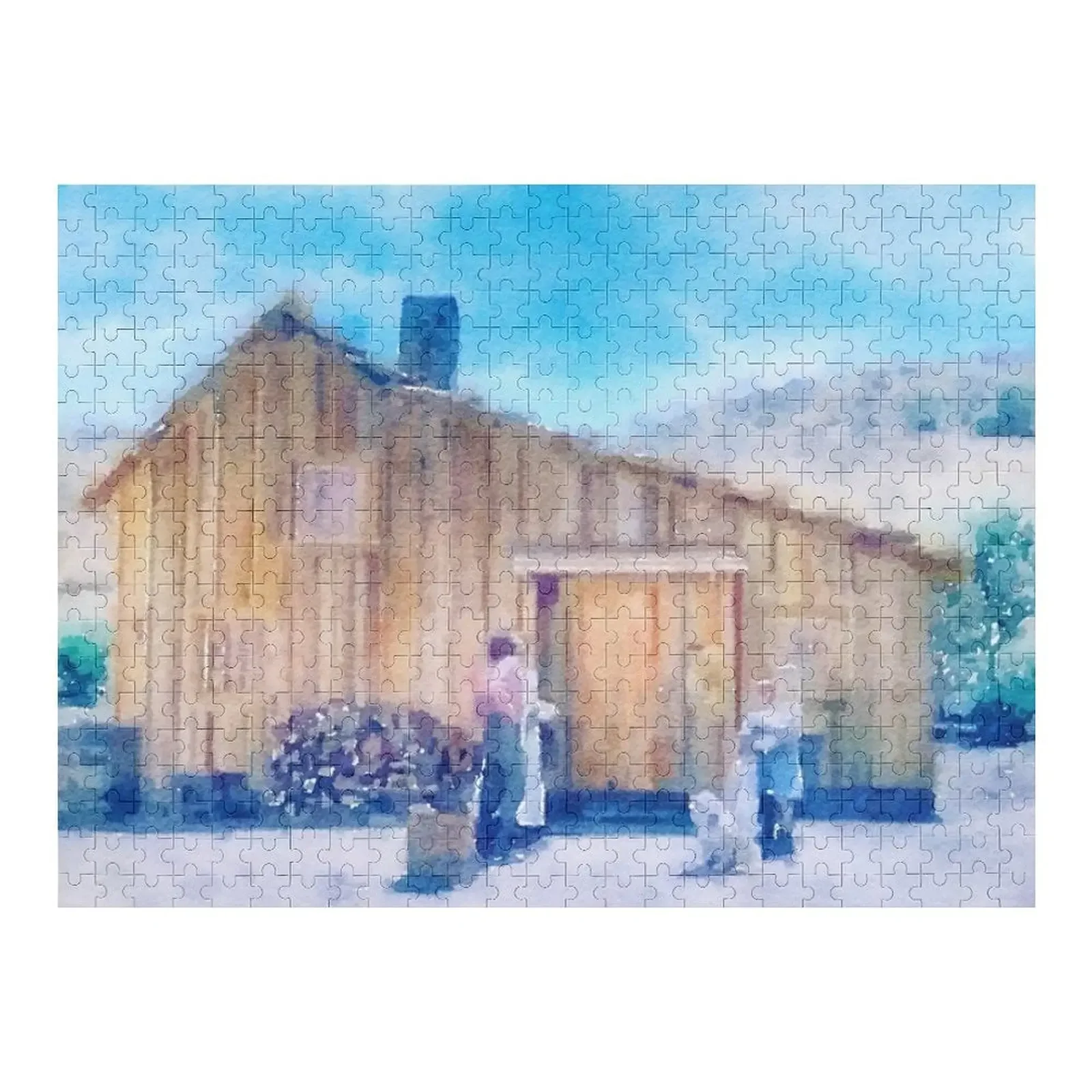 

Little House on the Prairie Home Jigsaw Puzzle Baby Toy Customizable Gift Personalized Toys Picture Custom Wood Puzzle