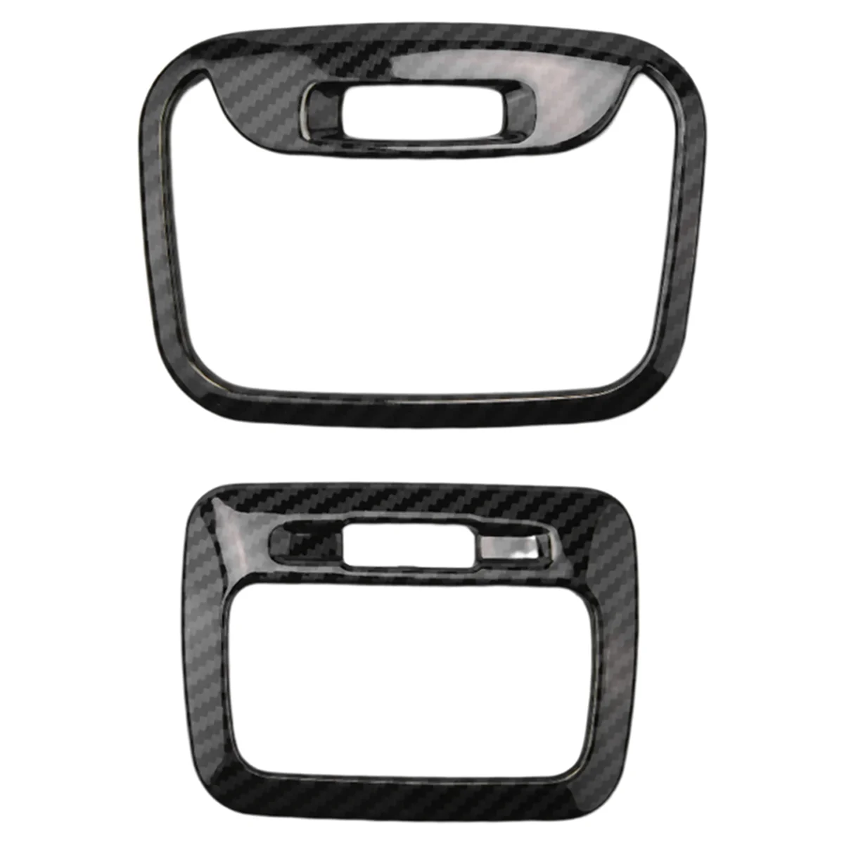 Car Carbon Fiber ABS Interior Head Reading Light Lamp Frame Cover Trim Fit for Mitsubishi Xpander 2022 2023