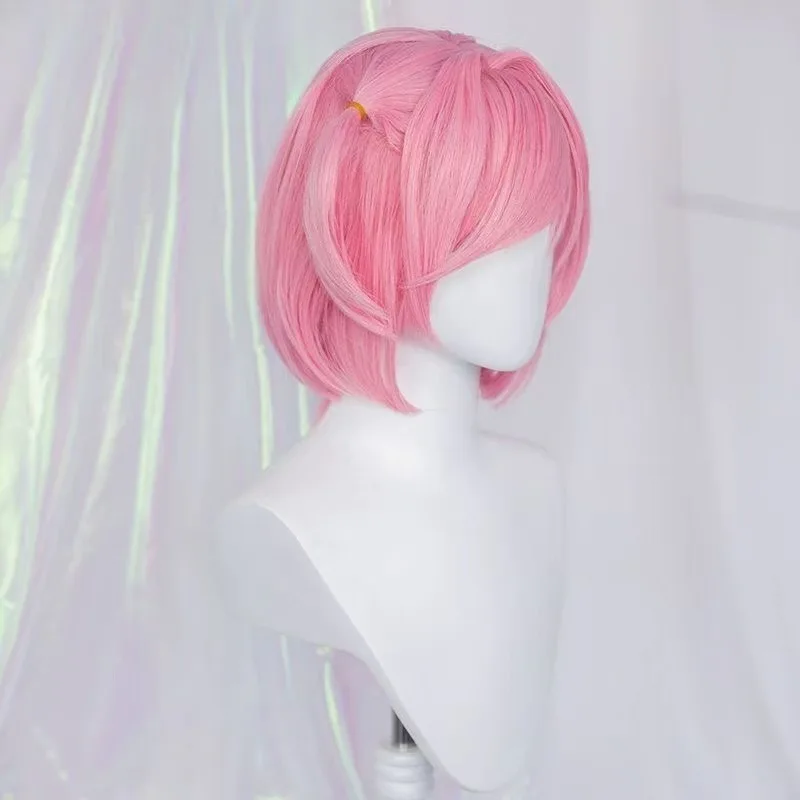 Game Doki Literature Club Natsuki Cosplay Sayori Yuri Monika Cosplay Kostüm Perücken-Set Schuluniform Mädchen Frauen Kostüme – Detail 10