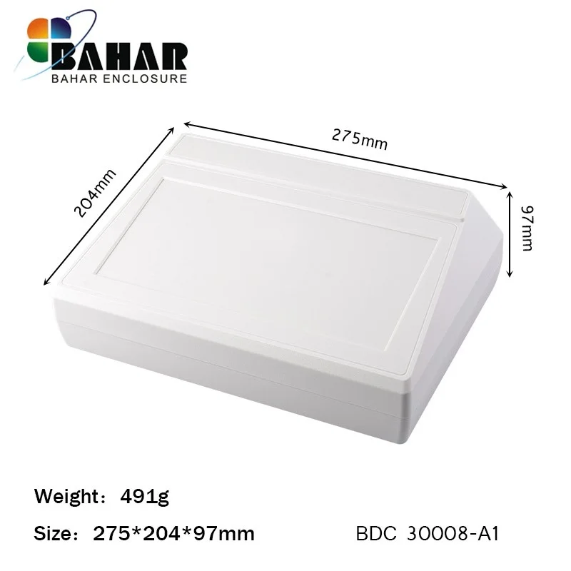 Imagem -03 - Bahar Marca Gabinete Abs Plástico Habitação Mesa-superior Escudo Caixa de Junção de Fio Instrumento Case Modelo Bdc 30008