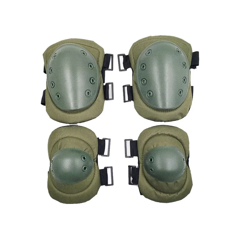 CS Black Hawk Tactical Knee & Elbow Pads 4-Piece Set - Outdoor Hiking Cycling Sports Protective Gear