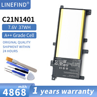 100%Original 4800mAh for ASUS C21N1401 W409L W419L K455L A455L R419L R455L X454L X455L F455L Y483L VM410L Laptop Battery