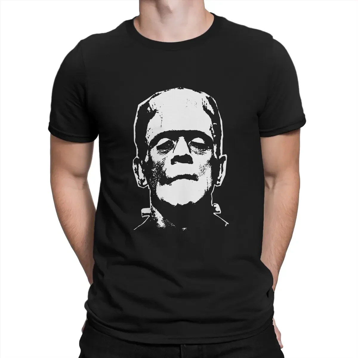 T Shirt Funny Top Quality Birthday Gifts Frankenstein Man's TShirt Anime Crewneck Tops Fabric jojo bizarre adventure hunter x