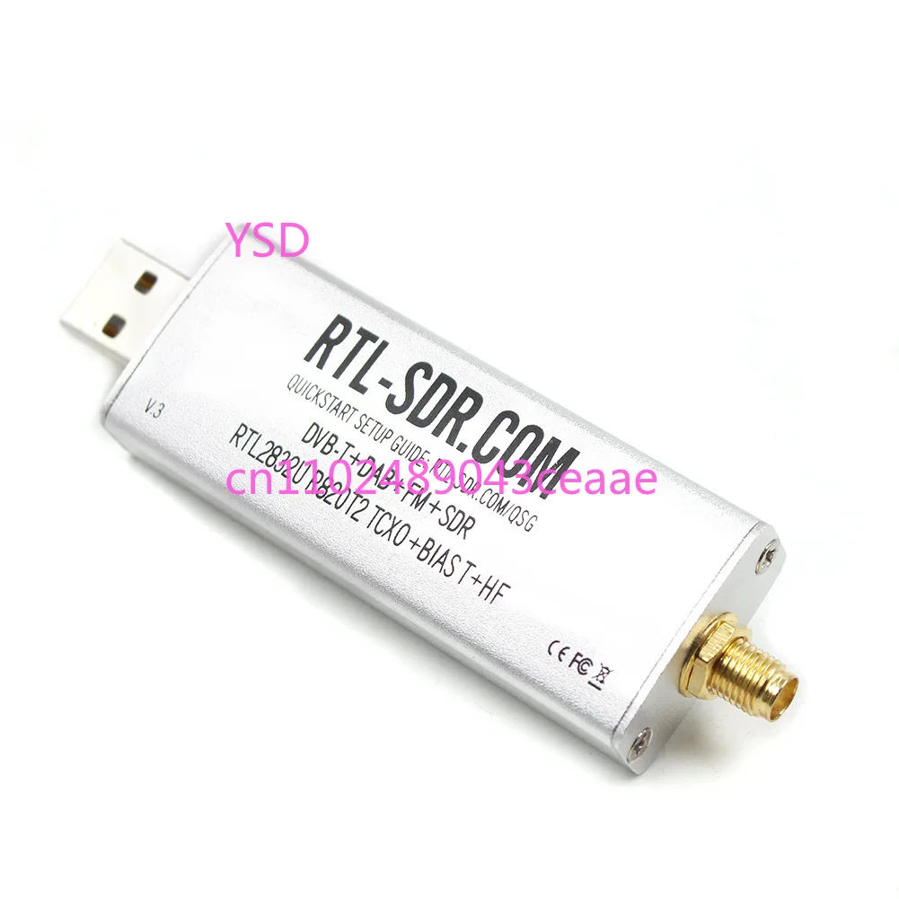 

RTL-SDR V3 R820T2 RTL2832U 1PPM TCXO SMA RTLSDR Программно определяемая беспроводная связь