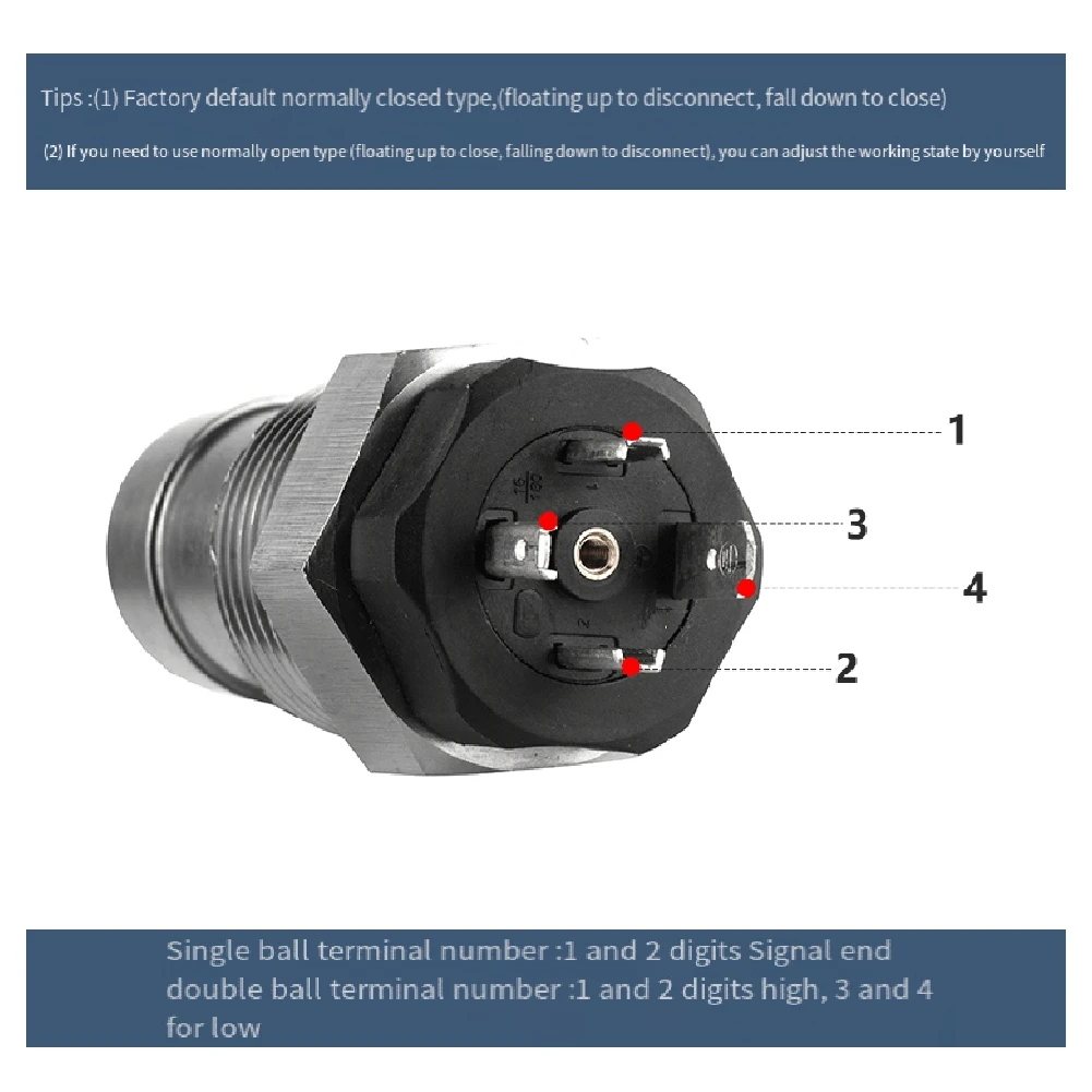 Retail! Hirschmann Connector Float Level Switch Liquid Level Sensor Water Oil Level Controller Reed Switch Single Ball 150