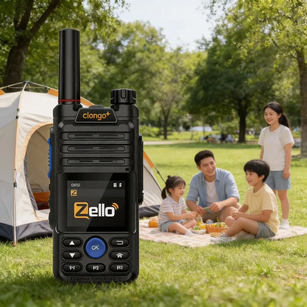4G Zello-Global Long Distance Android Walkie-Talkie with Bluetooth WiFi PTT Full Netcom Global Communication Walkie Talkie