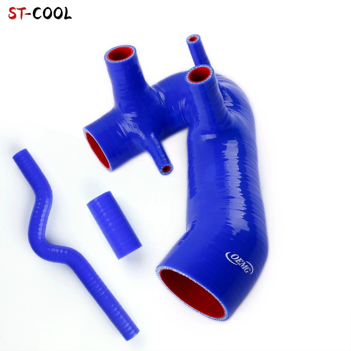 For Audi A4 1.8T 1994-2005 / VW Passat B5 B6 1998-2005 Turbo Induction Intake Hoses Kit Silicone Tubes Pipes 3Pcs 10 Colors