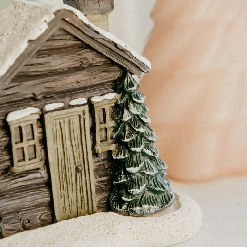 Christmas Decoration Props  Cottage Incense Burner Office Home  Resin Crafts Ornament