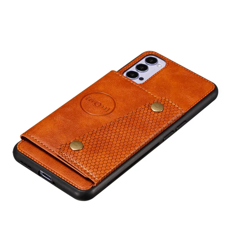 PU Leather Wallet Phone Case For OPPO Reno 4 5 6 Pro Realme 8 7 7i C3 C17 V11 X2 XT X50 Card Slot Flip Magnetic Car Holder Cover