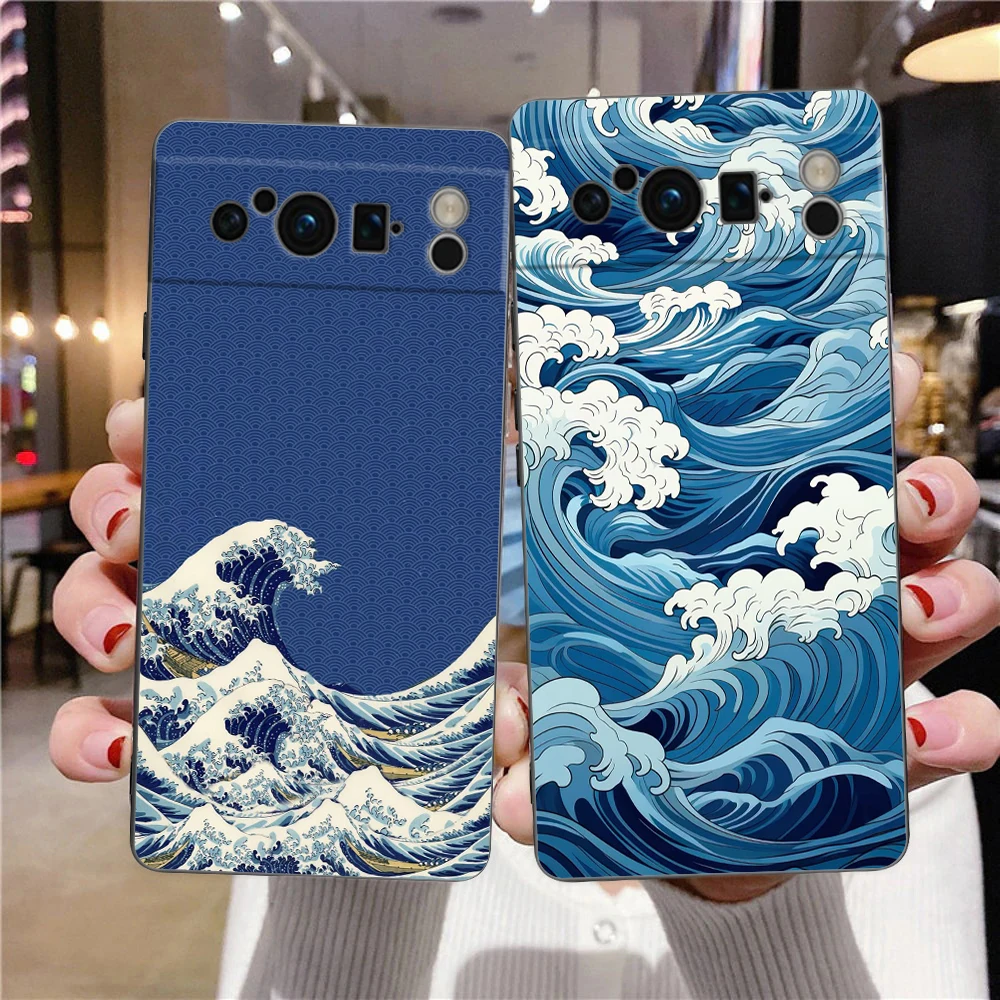 Fashion Great Blue Wave Phone Case For Google Pixel 9 8 9A 8
