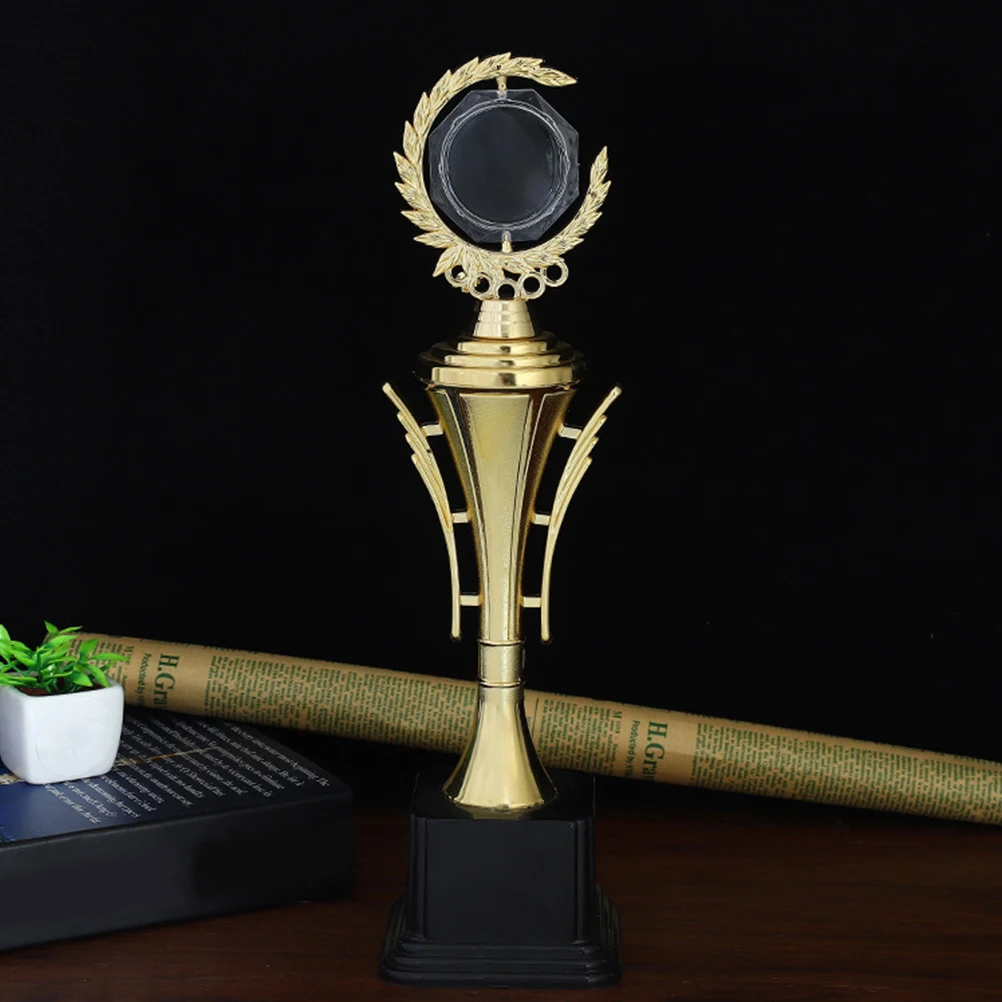 

1pc Olive Branch Trophy For Sports Competition Award Ceremony Kids Soccer Dance Halloween Party Match Prize Plastic Trophy