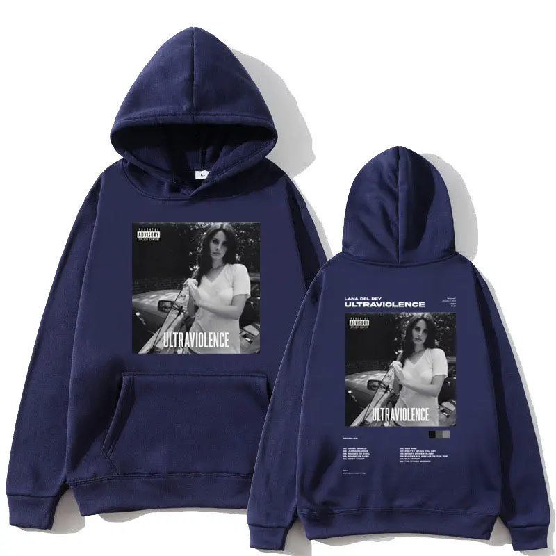 Singer Lana Del Rey Hoodies Ultraviolence Music Ablum Print Hoody Men Women Hip Hop Retro Long Sleeve hoodie Streetwear Pullover