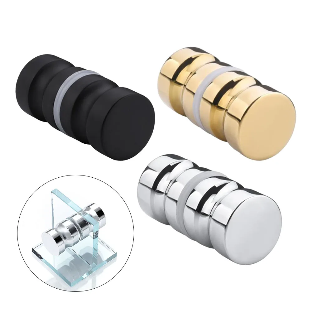 

30mm Stylish Single Hole Glass Door Handle For Wine Cabinets - 304 Stainless Steel And Aluminum Alloy Construction Accessories