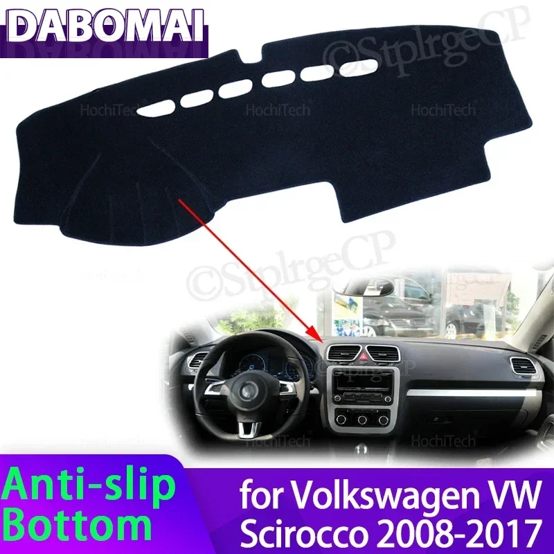 

For Volkswagen VW Scirocco 2008-2017 Car Dashboard Cover Avoid Light Pad Instrument Panel Mat Case Carpets